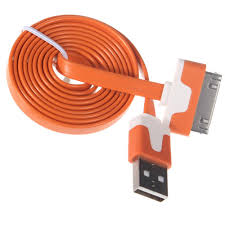 usb_cable_for iphone 4_Orange