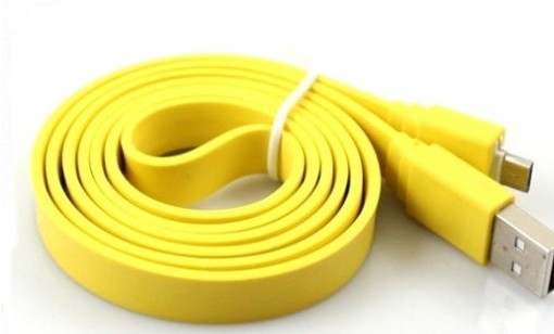 kabel_USB_micro_USB_1_m_ploskiy_Yellow