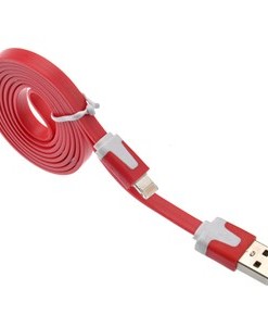 usb_cable_for iphone 5 Red 1